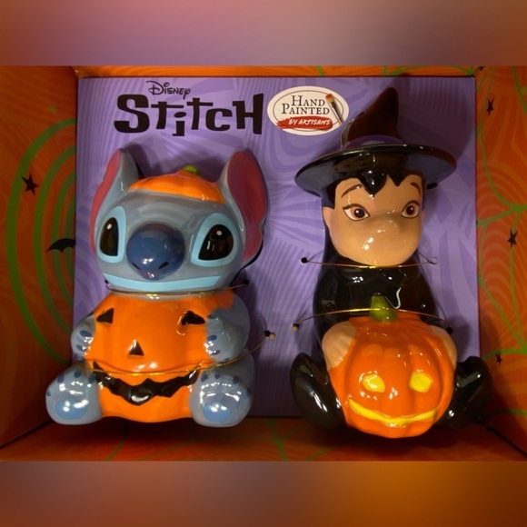 Disney - Lilo & Stitch - Halloween - Salt & Pepper Shakers - BNIB ๐๐ป๐ - Picture 1 of 7